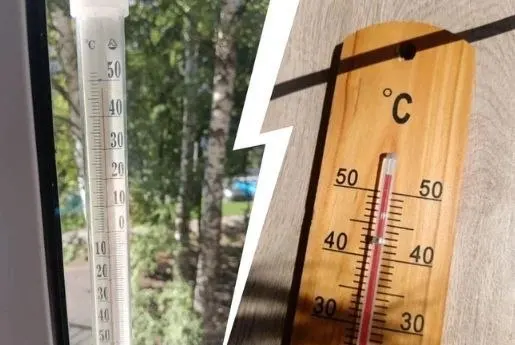 Жители Самары публикуют фото термометров с отметками выше +50 °С; в некоторых районах фиксировали около +48–50 °С.