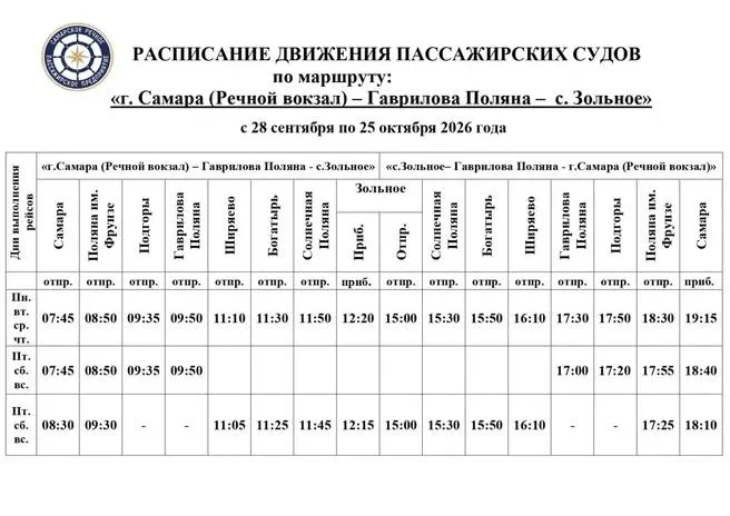 Обновлено расписание переправ через Волгу на правый берег и обратно.