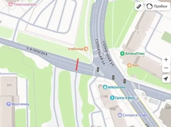 С 19 октября по 5 ноября перекроют движение по 5-й просеке возле дома 10 на Солнечной — это единственный путь к Ново-Садовой. Работы связаны с устройством нового канала и заменой теплотрассы; горячую воду и отопление отключать не планируют.