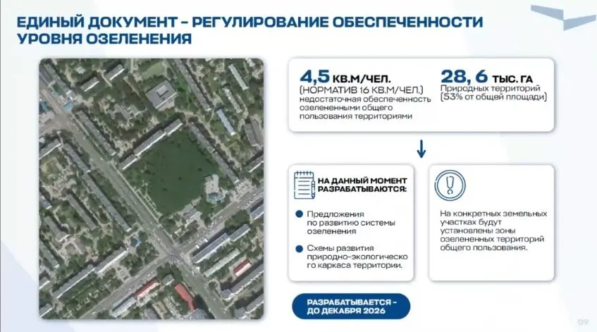 Обеспеченность зелёными зонами в Самаре составляет всего 4,5 кв. м на человека при нормативе 16. Власти готовят единый документ по регулированию озеленения, работу планируют завершить к декабрю 2026 года.