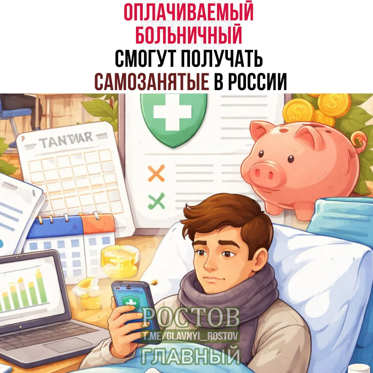 Оплачиваемый больничный станет доступен самозанятым при уплате ежемесячных взносов: для выплаты 35 000 ₽ — взнос 1 344 ₽, для 50 000 ₽ — 1 920 ₽. Оформление через «Мой налог», Госуслуги или СФР.