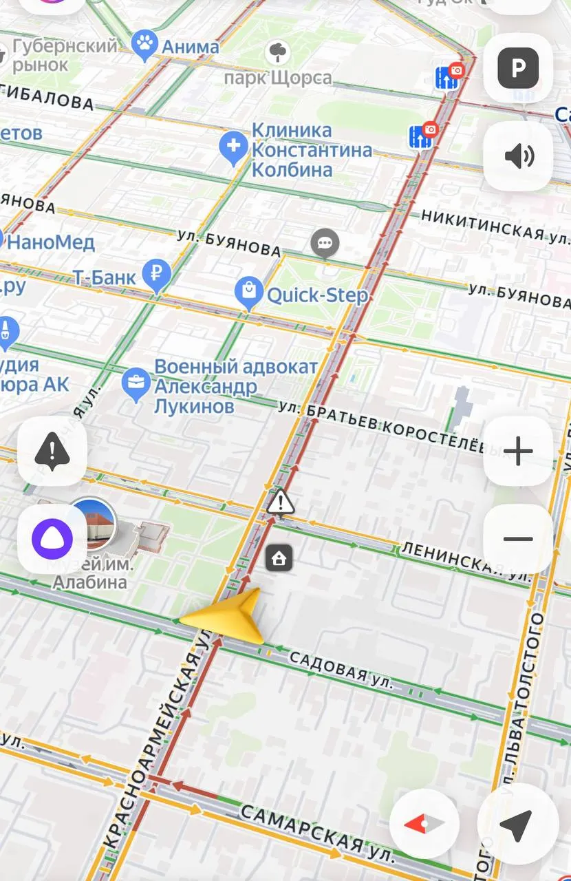 Из-за проведения ремонта на улице Красноармейской временно перекрыта полоса движения и вводятся ограничения.