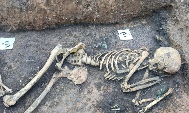 Археологи нашли две погребальные камеры в древнем кургане под Самарой; рядом лежал младенец, и возможно речь идёт о погребении вождя.