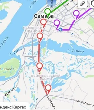В генплане рассматривается продление метро через центр города к Кряжскому шоссе, включая новый мост через реку Самару.